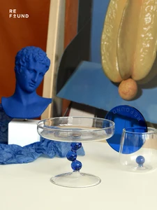 Новый креативный стеклянный подсвечник домашний декор для спальни ручная работа миниатюрная индивидуальная Фруктовая тарелка для гостиной декоративные украшения аксессуары