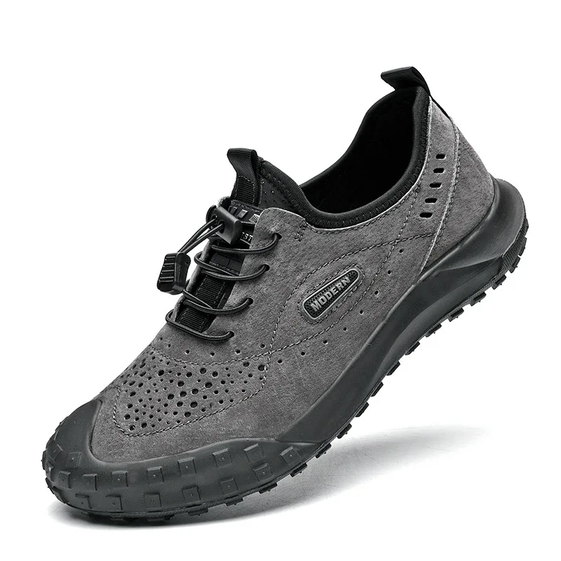 

2021 Spring New Fashion Mesh Men's Shoes Summer Breathable Men's Hiking Sneakers Outdoor Travel Casual Shoes