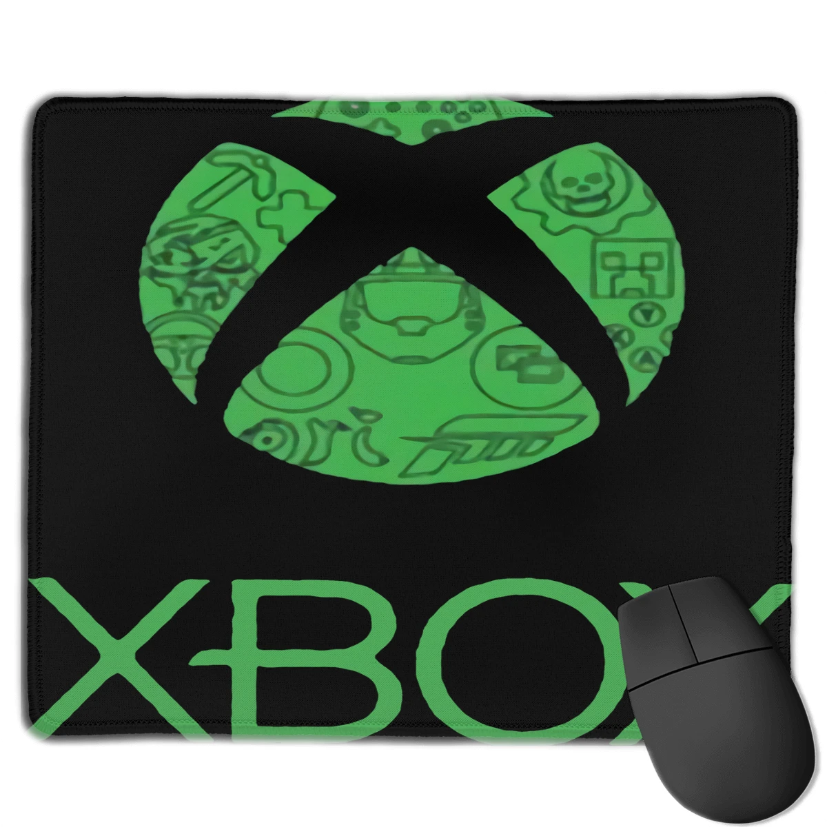 Черный коврик для мыши с логотипом Microsoft Xbox One 360 2 коврика рук настольные Чехлы