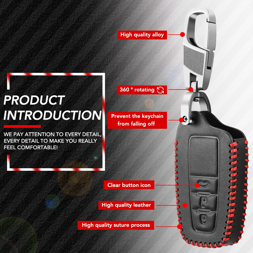 Кожаный чехол для автомобильного ключа Toyota Corolla Rav4 Camry 70 Prado RAV 150 3 4 ключей с