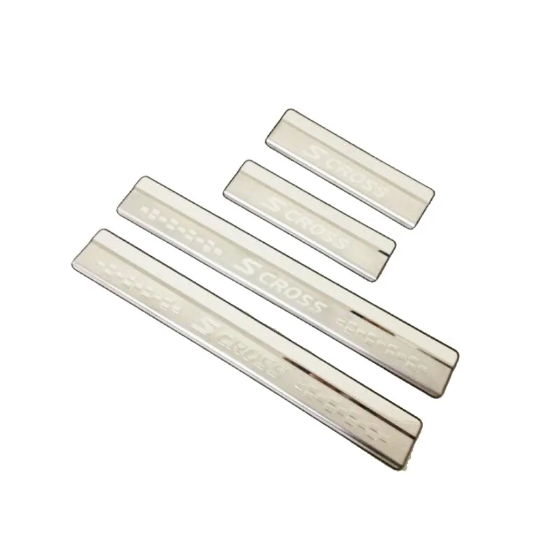 4 шт. из нержавеющей стали педали для порога Накладка Suzuki S cross S-CROSS аксессуары хром