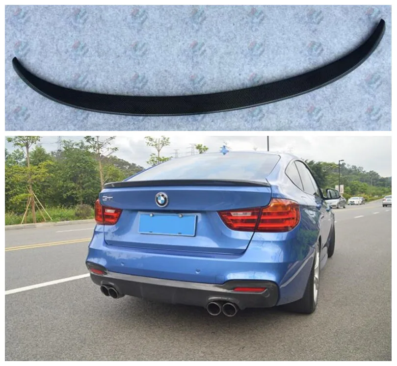 

High quality Carbon Fiber Car Rear Trunk Lip Spoiler Wing Fits For BMW 3 Series GT F34 320 328 335 2014.2015.2016.2017.2018