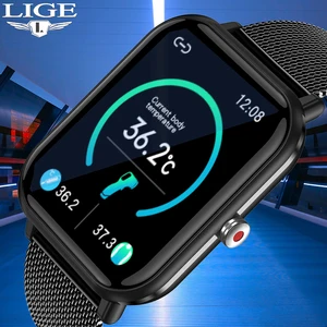lige new sports smart watches men fashion smartwatch women music control fitness bracelet full touch clock for huawei xiaomi ios free global shipping
