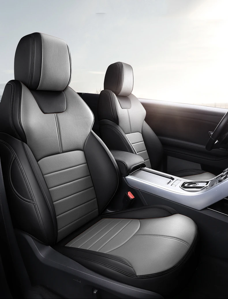 Изготовленный на заказ Чехол для автомобильного сиденья из воловьей кожи Авто Audi