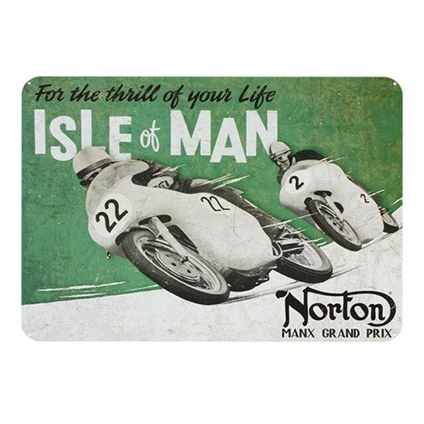 

Classic motorbikes metal signs vintage tin plate painting retro iron picture decor wall of bar cafe garage home gym pub