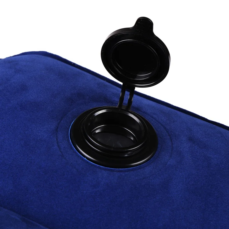 

Inflatable Flocking Leg Resting Pillow Practical Travel Foot Rest Sleep Cushion for Kids Adults