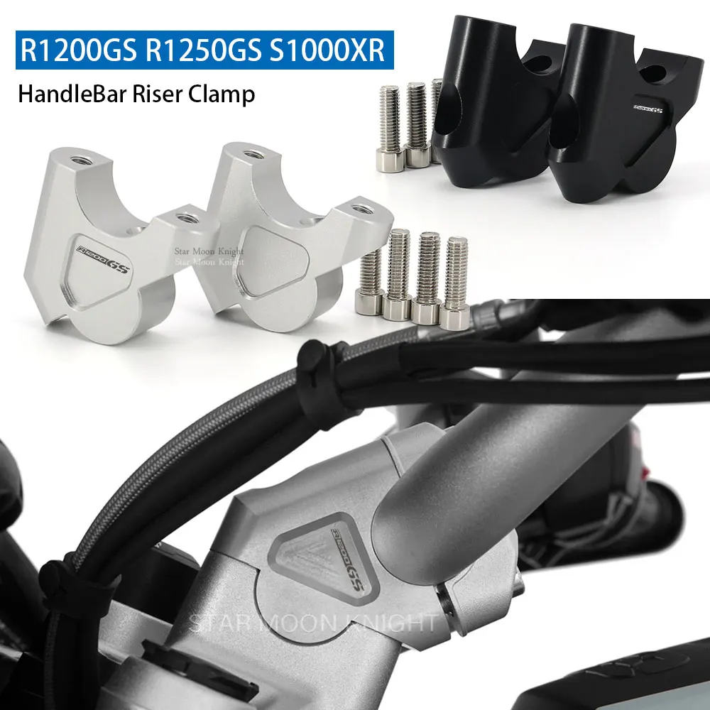 For BMW gs R 1200 GS LC R1200GS Adventure ADV Handlebar Riser 32MM Drag Handle Bar Clamp Extend Adapter gs 1250 R1250GS S1000XR