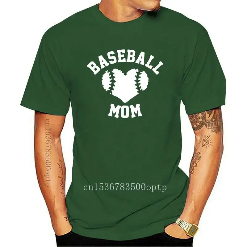 

New Baseball Mom Heart O-Neck T-Shirt graphic women fashion tees summer cotton tops aesthetic tumblr quote art street style t sh