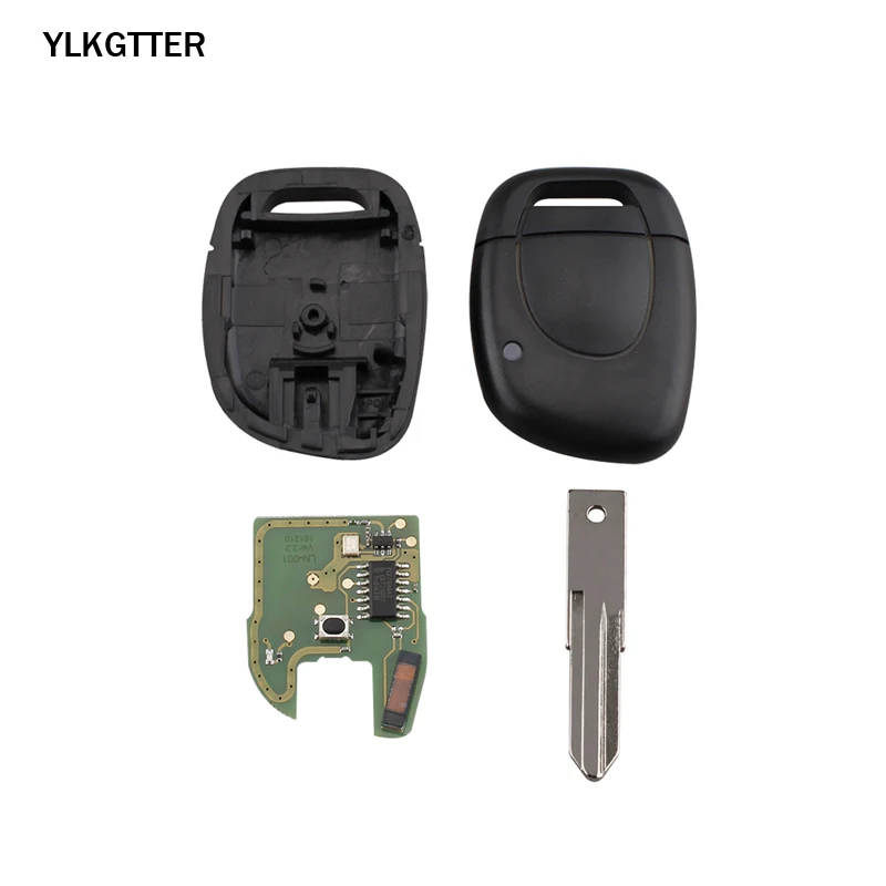 YLKGTTER 433MHz Remote Car key For Renault Master Clio Twingo Kangoo with Transponder PCF7946 Chip & VAC102 Blade | Автомобили и
