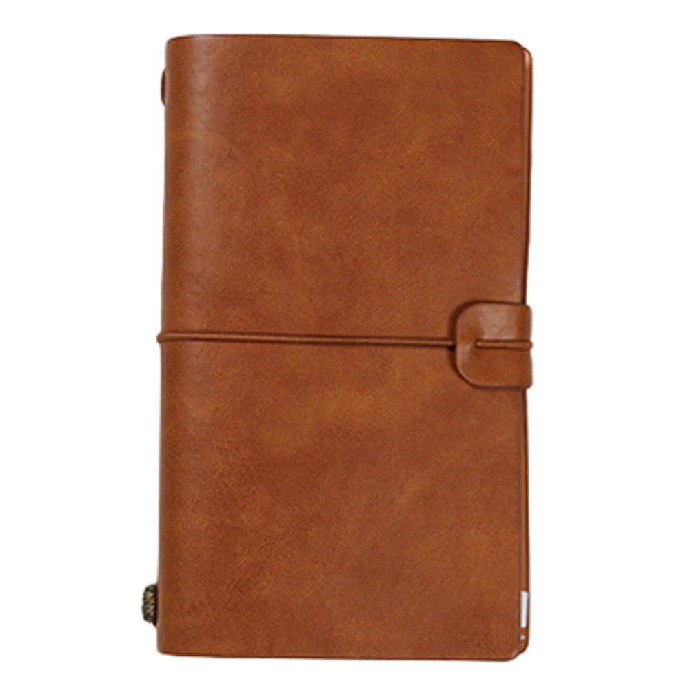 New Diary Notebook Agenda With Faux Leather Cover Loose Leaf Note Bookfor School Stationery or Traveler