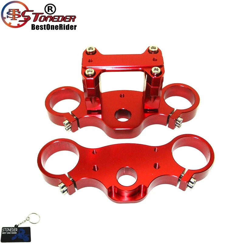 STONEDER CNC алюминий 45/48 22 мм тройной зажим для питбайка|Масляные фильтры| |