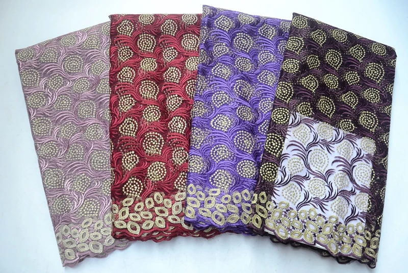 

H&Q soft fashion nigerian lace fabric vogue embroidery french mesh fabrics with stones african women's favorite tulle for dress