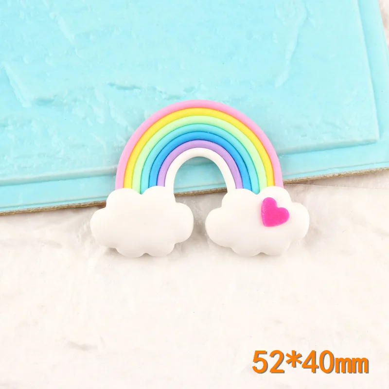 

10/20/30Pcs DIY Colorful Rainbow Cloud Slime Materials Jewelry Accessories Figurines Craft Phone Patch Arts Kids Adult Toys