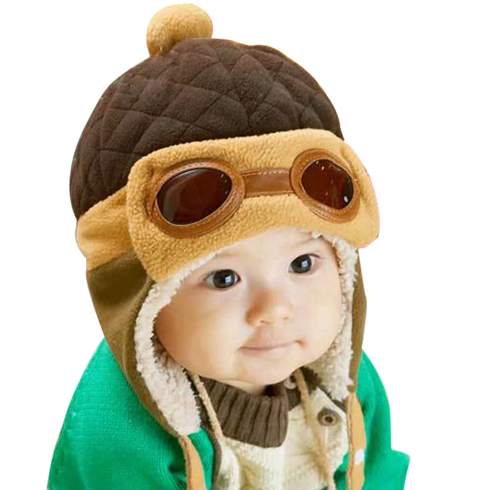 Детская зимняя теплая шапка, Шапка-бини Skullies с обезьяной, вязаные шапки с ушками, реквизит для фотосессии новорожденных, детские шапки, одежда для малышей - Цвет: 6