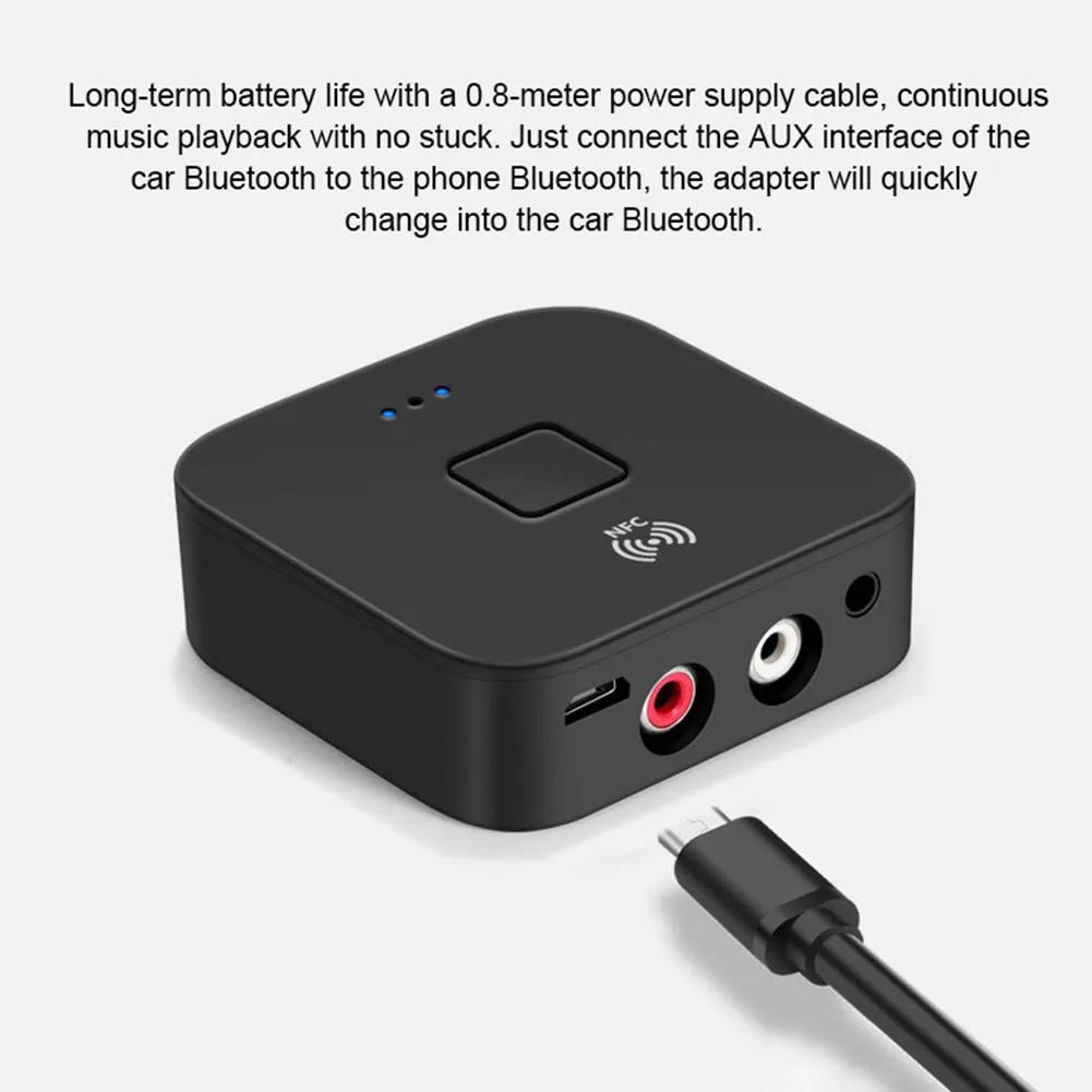 Беспроводной Bluetooth 5 0 аудио приемник APTX LL AUX RCA NFC 3 мм Jack адаптер ключ для
