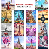 5d diy diamond painting eiffel tower mosaic scenery full set embroidery landscape rhinestone pictures home decor handmade gift