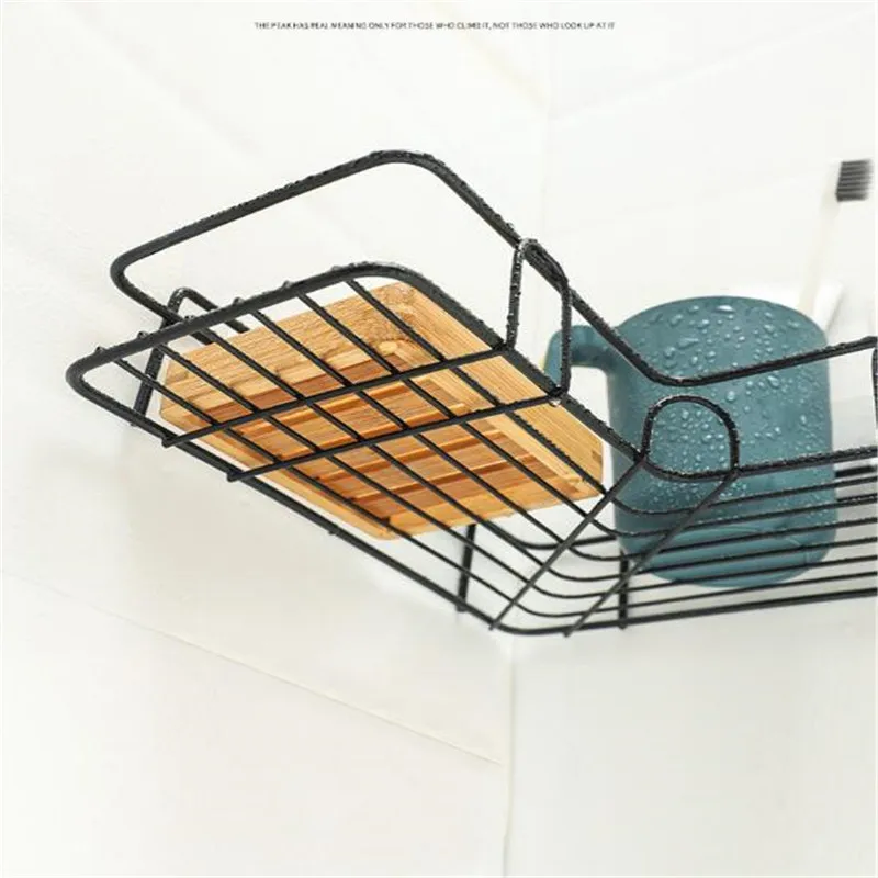 Стеллаж для хранения настенный держатель дома кухни ванной комнаты