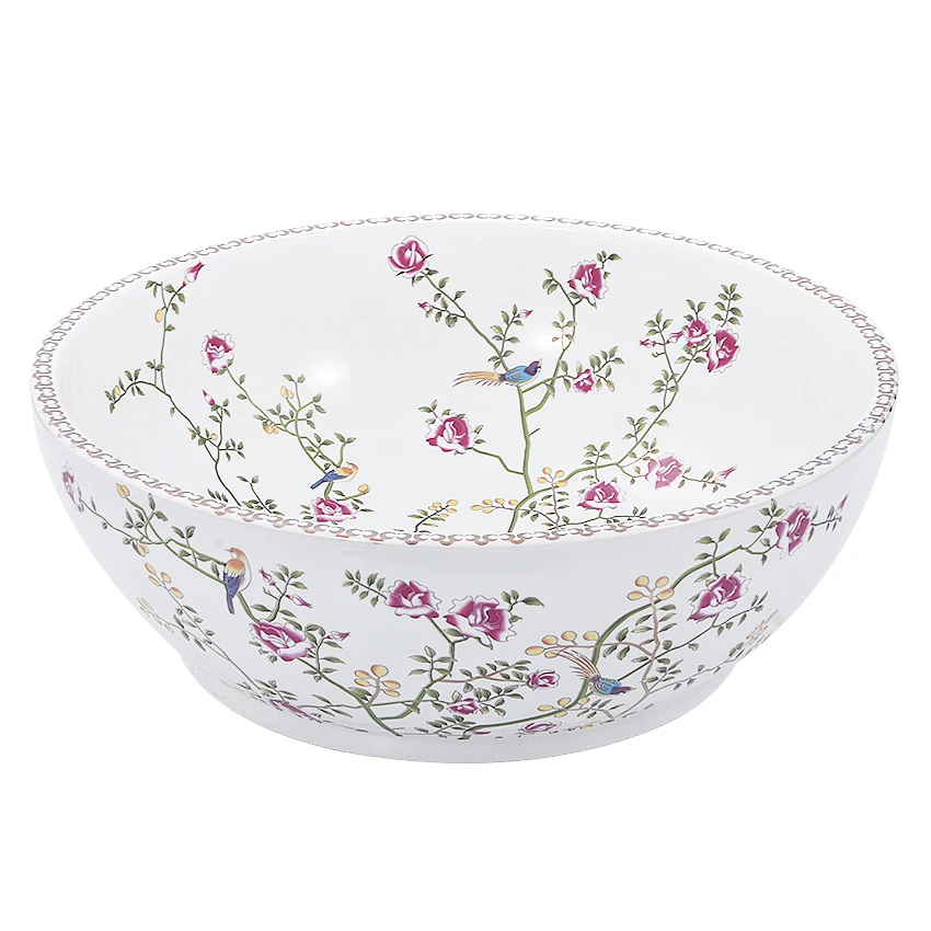 Three-piece-suit Household Balcony Pedestal Basin Bathroom Column Basin High-quality Vertical Floor Type Art Ceramic Washbasin