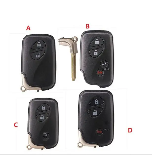 KEYECU Высокое качество Смарт пульт дистанционного ключа оболочки чехол для Lexus IS250