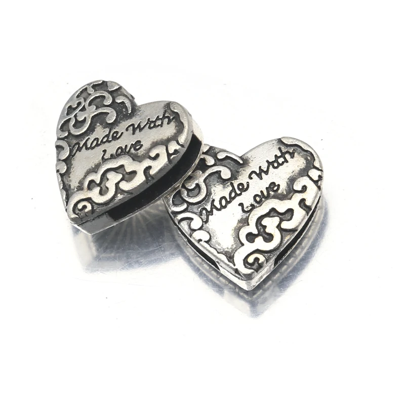 Бусина-разделитель для бижутерии плоский кожаный шнур 12 мм 10 шт. тибетское