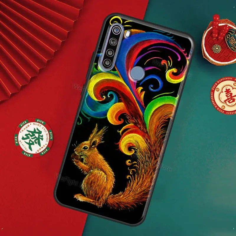 Чехол с мультяшными животными и белкой для Xiaomi Redmi Note 11 Pro 8 9 10 9S 10S чехол 9A 9C 9T |