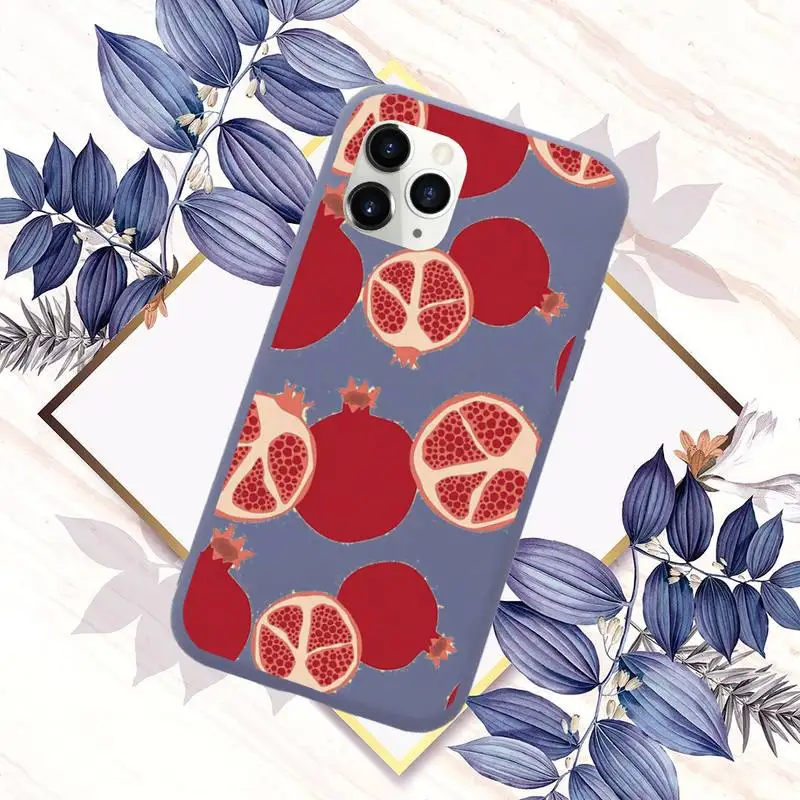 

Fruit cartoon food fashion Phone Case Candy Color for iPhone 6 7 8 11 12 s mini pro X XS XR MAX Plus
