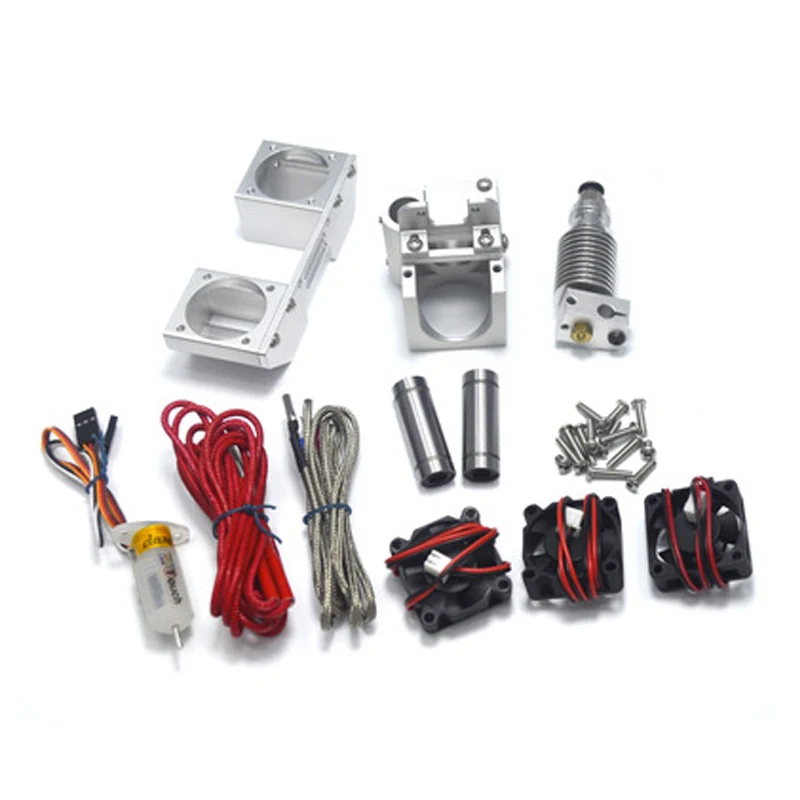 3D Printer Ultimaker2+ Extruder with Auto Bed Leveling UM2+ Extrusion Adopts V6 Nozzle Hotend Kit All Metal Print Head Jhead