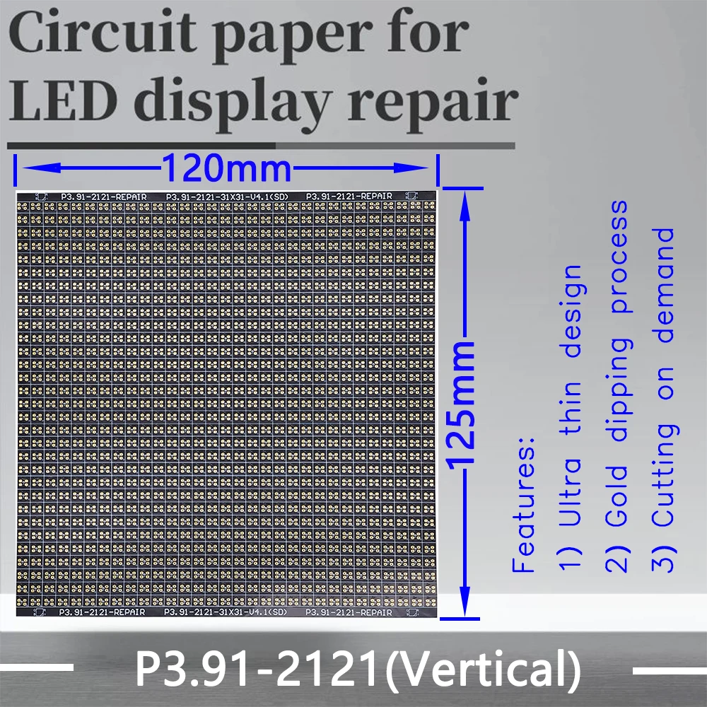 P3.91 серии схема Бумага светодиодный модуль PCB Pad Ремонт P3.91-2121/2724 120X120mm для ремонта