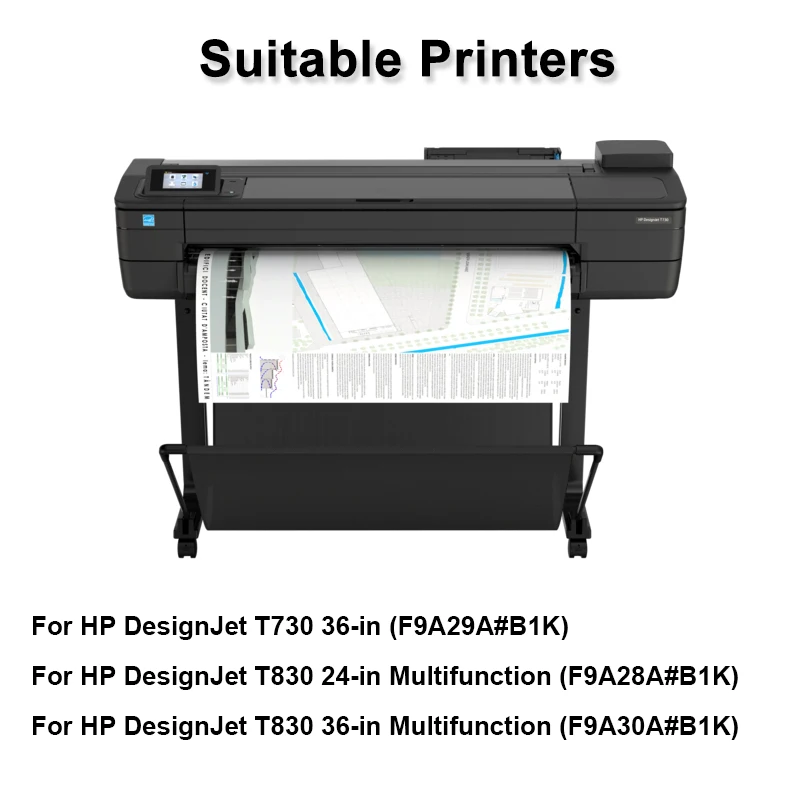 Титрица для HP728 чип картриджа F9J68A F9J67A F9J66A F9J65A F9K17A принтера HP DesignJet T730 T830
