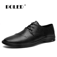 natural leather dress shoes men handmade soft casual flats shoes slip on anti slip rubber oxford shoes