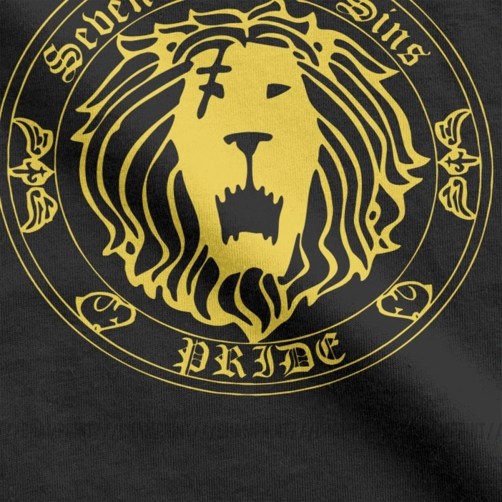 Мужские Винтажные Футболки с коротким рукавом и круглым вырезом The Seven Deadly Sins