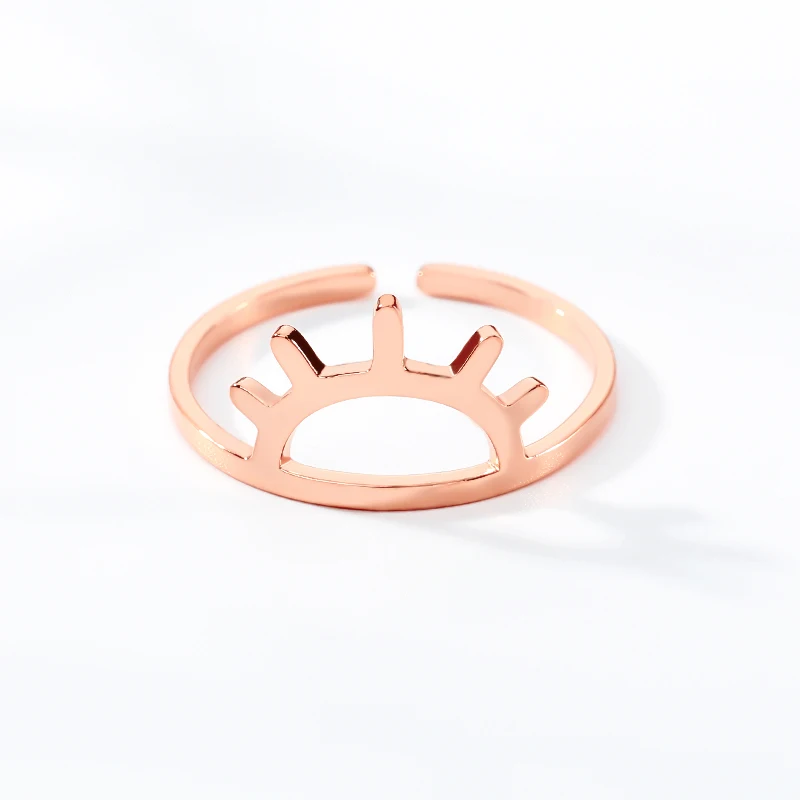 Великолепная сказка минимализм полые Треугольники Кольца для Для женщин
