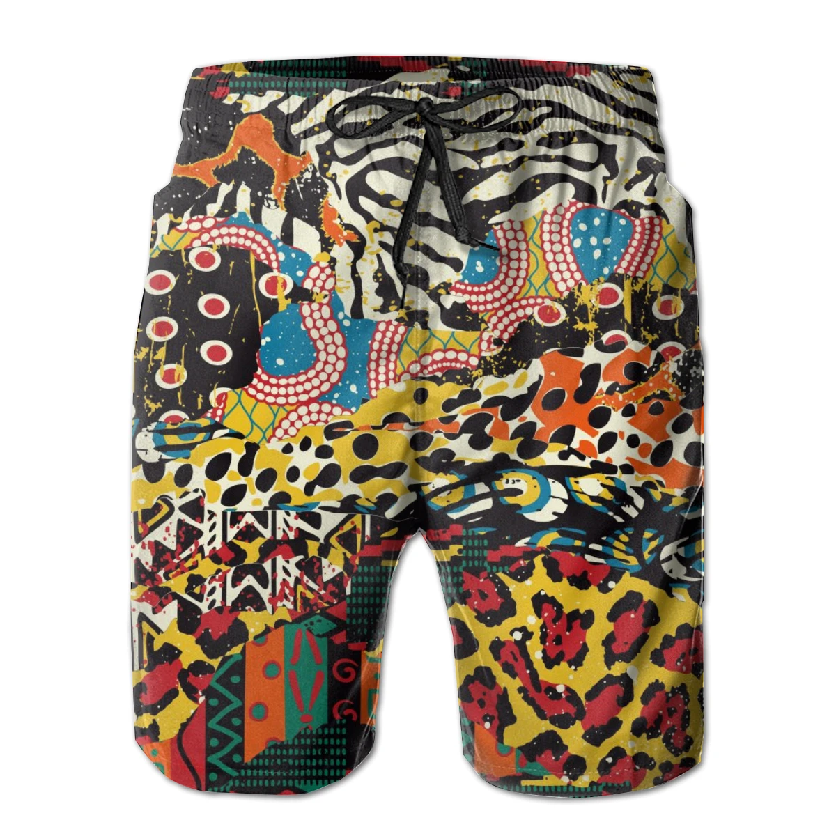 

Mens Swimming Shorts Traditional African Wild Animal Skins Men Trunks Swimsuit Man Beach Wear Short Pants Bermuda Boardshorts