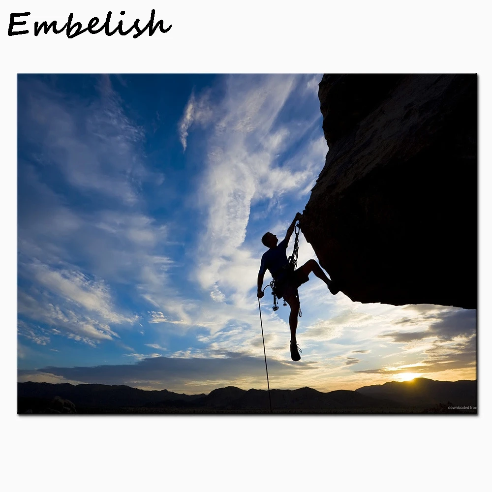 1 шт. закат скалолазание настенные художественные Плакаты для гостиной HD Печать