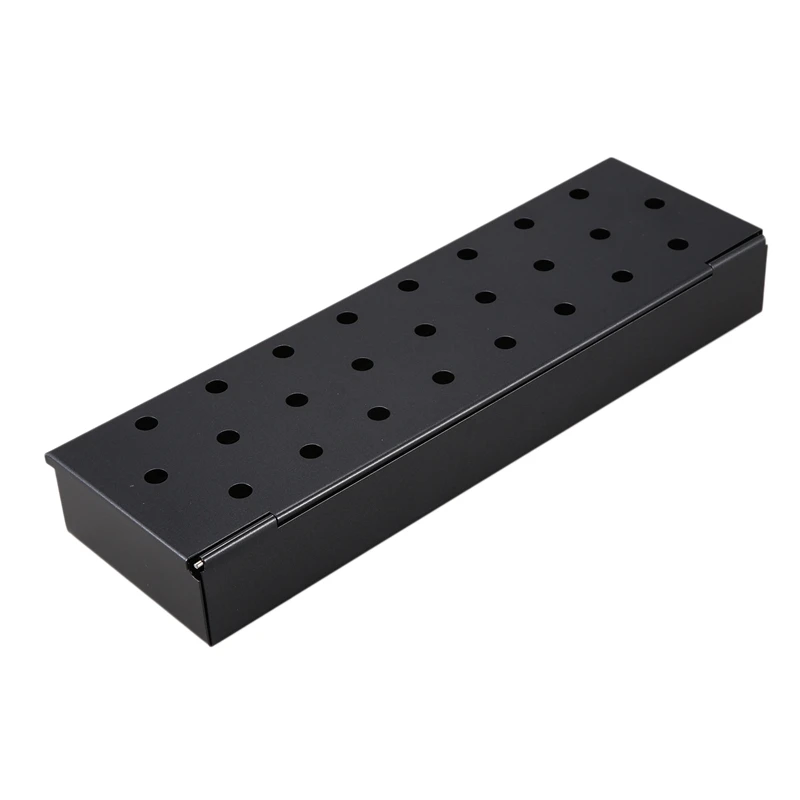 

Smoker Box Gas Grill Smoker Box or Charcoal Grill Box Works with Wood Chips Add Delicious Smoked Flavor
