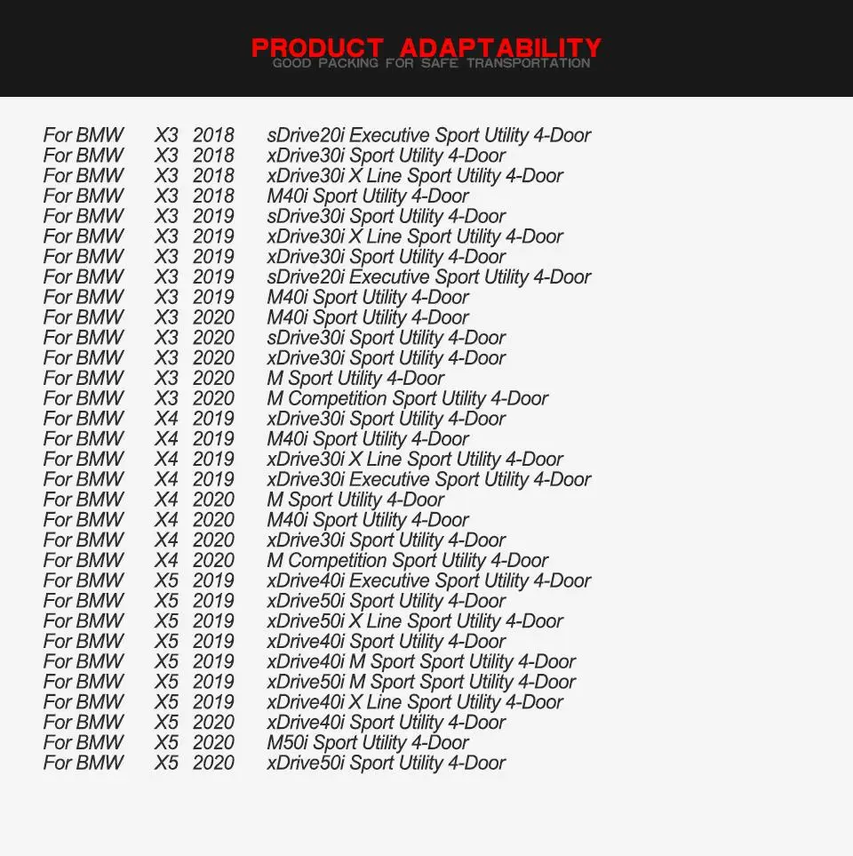 

Real Carbon Rearview Mirror Covers Caps for BMW X3 X4 X5 G01 G08 G02 G05 2018 - 2020 Car Side Mirror Caps Covers Add On