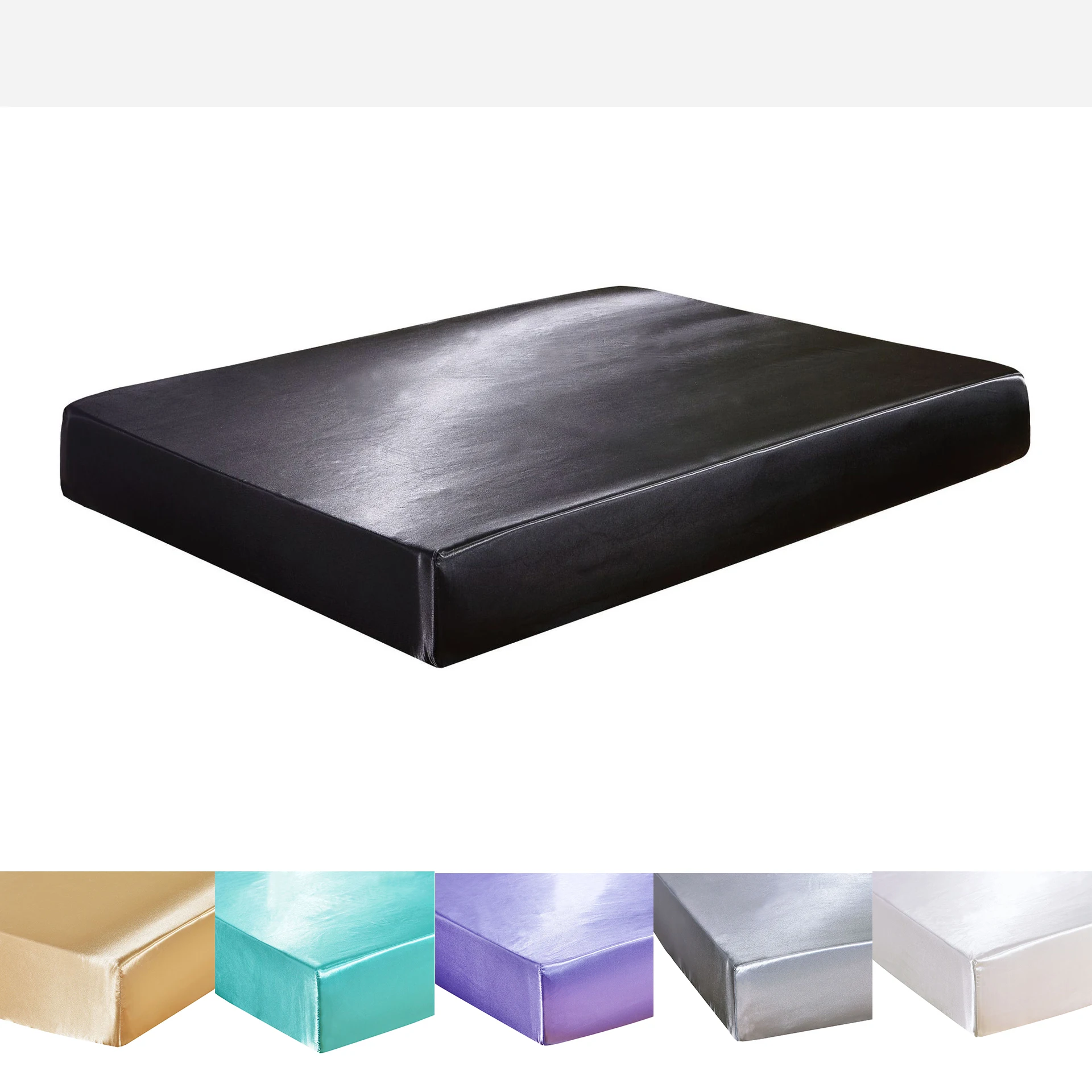 Чехол на матрас с резинкой натяжная простыня ощупь протектор постельного белья