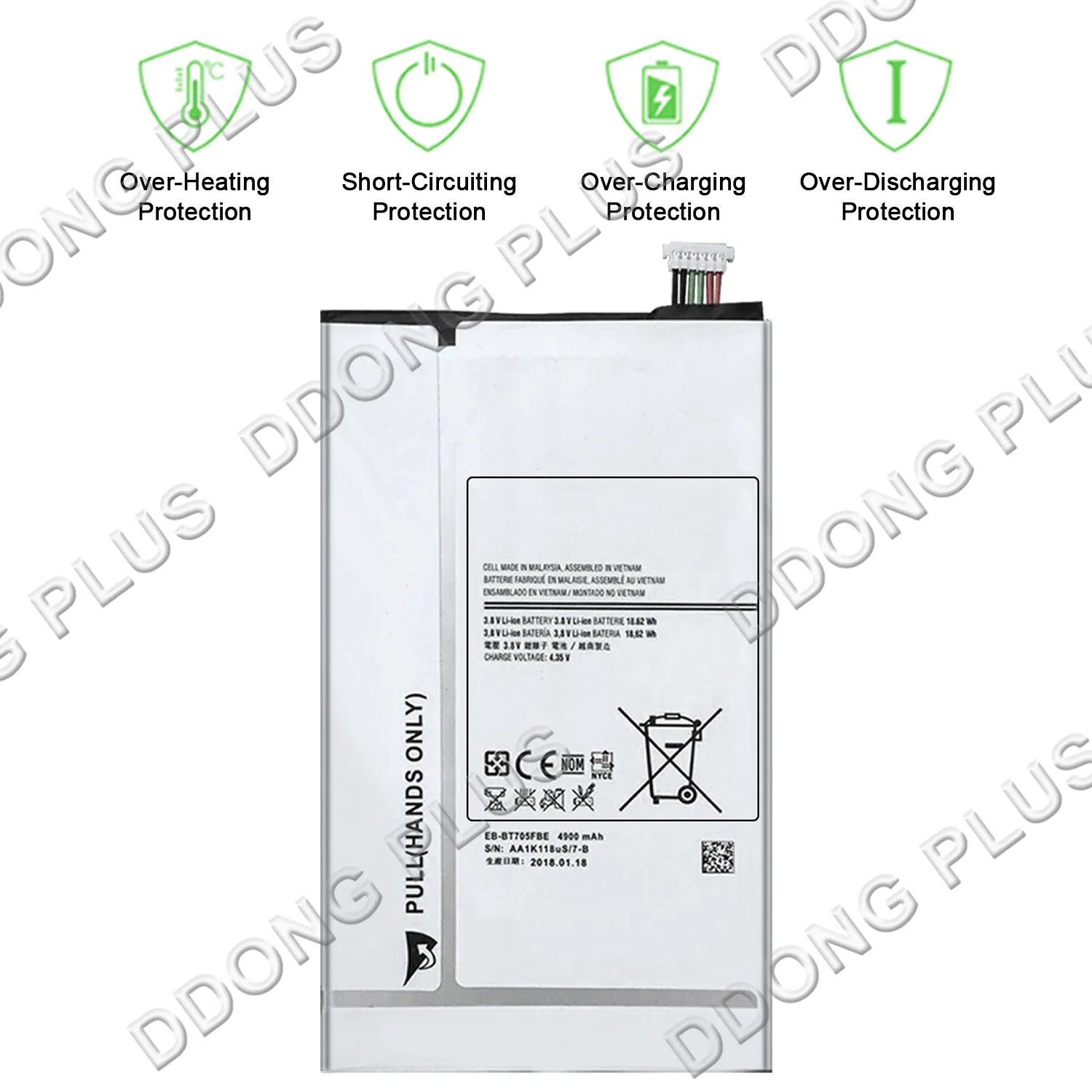 EB-BT705FBE аккумулятор для Samsung Galaxy Tab S 8 4 дюйма SM-T707A EB-BT705FBC BU запасная часть ремонта -