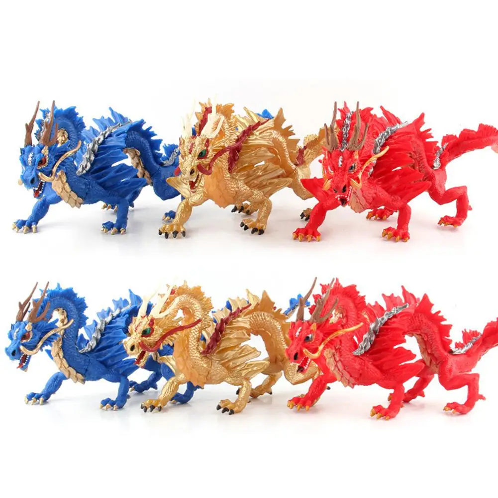 Оригинальное Моделирование Китайский дракон ПВХ реалистичные фигурки