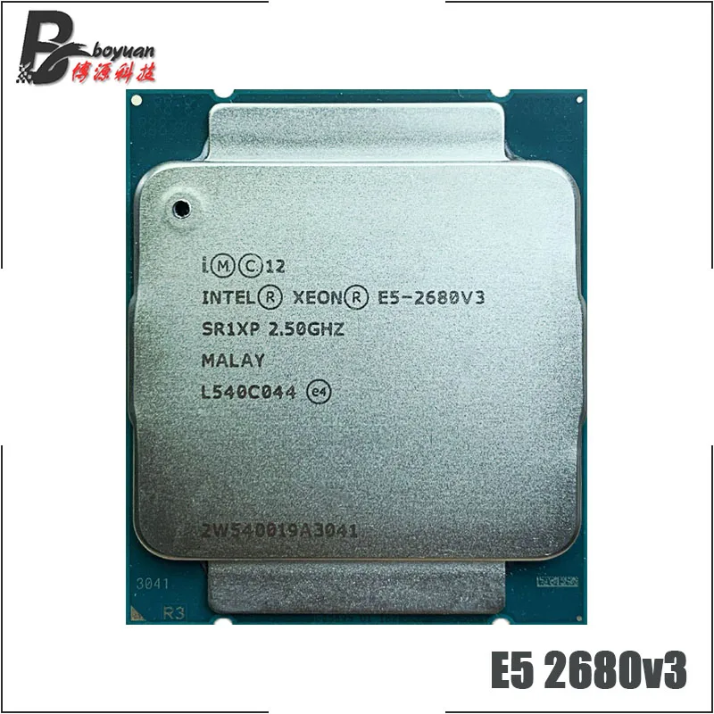 Процессор Intel Xeon E5-2680V3 E5 2680v3 2680 v3 2 5 ГГц двенадцатиядерный двадцать четыре потока