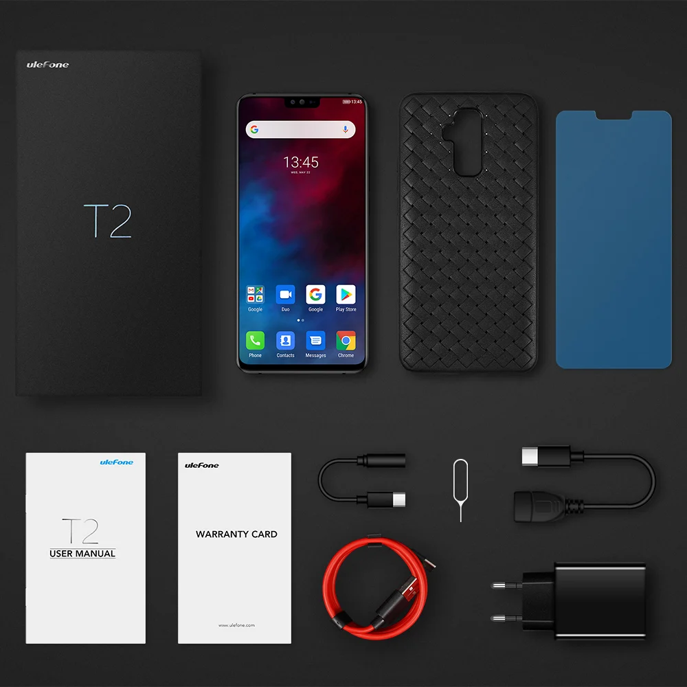 Gps ГЛОНАСС Beidou Global Band Ulefone T2 разблокировка лица отпечаток пальца ID NFC Google Play Android 9,0 6,7 дюйма 4200 мАч 16 МП