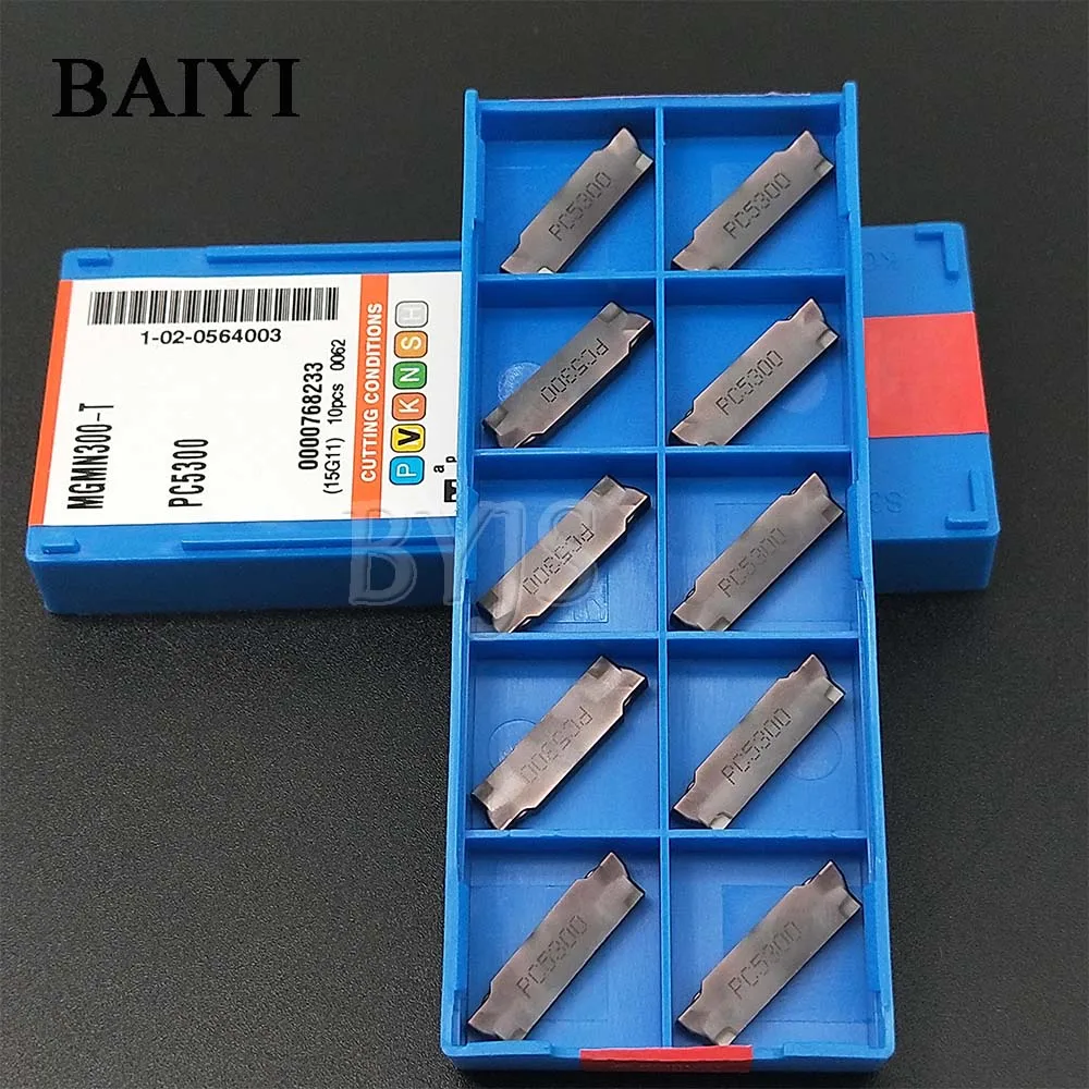 10pcs MGMN300-T PC5300 MGMN300 cutting turning tools Machining steel And stainless CNC carbide inserts | Инструменты