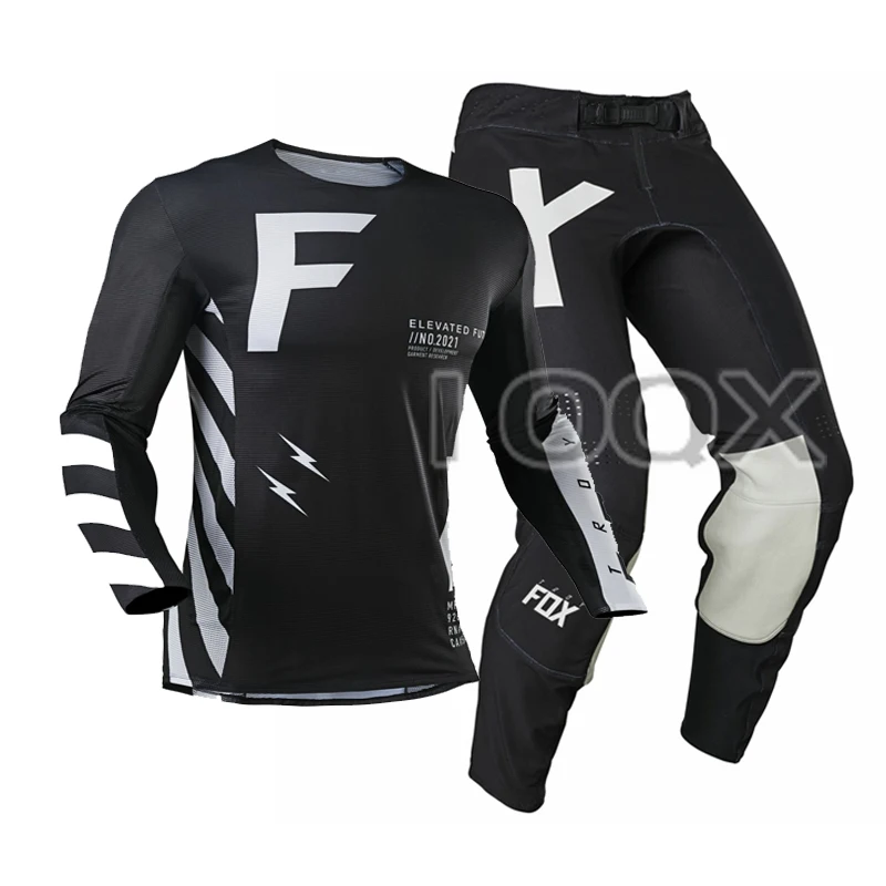 

2021 черные MX FLEXAIR Rigz 360 трикотажные брюки комбинированные для мотокросса мотоциклетные MX гоночные снасти набор для горного велосипеда внедор...