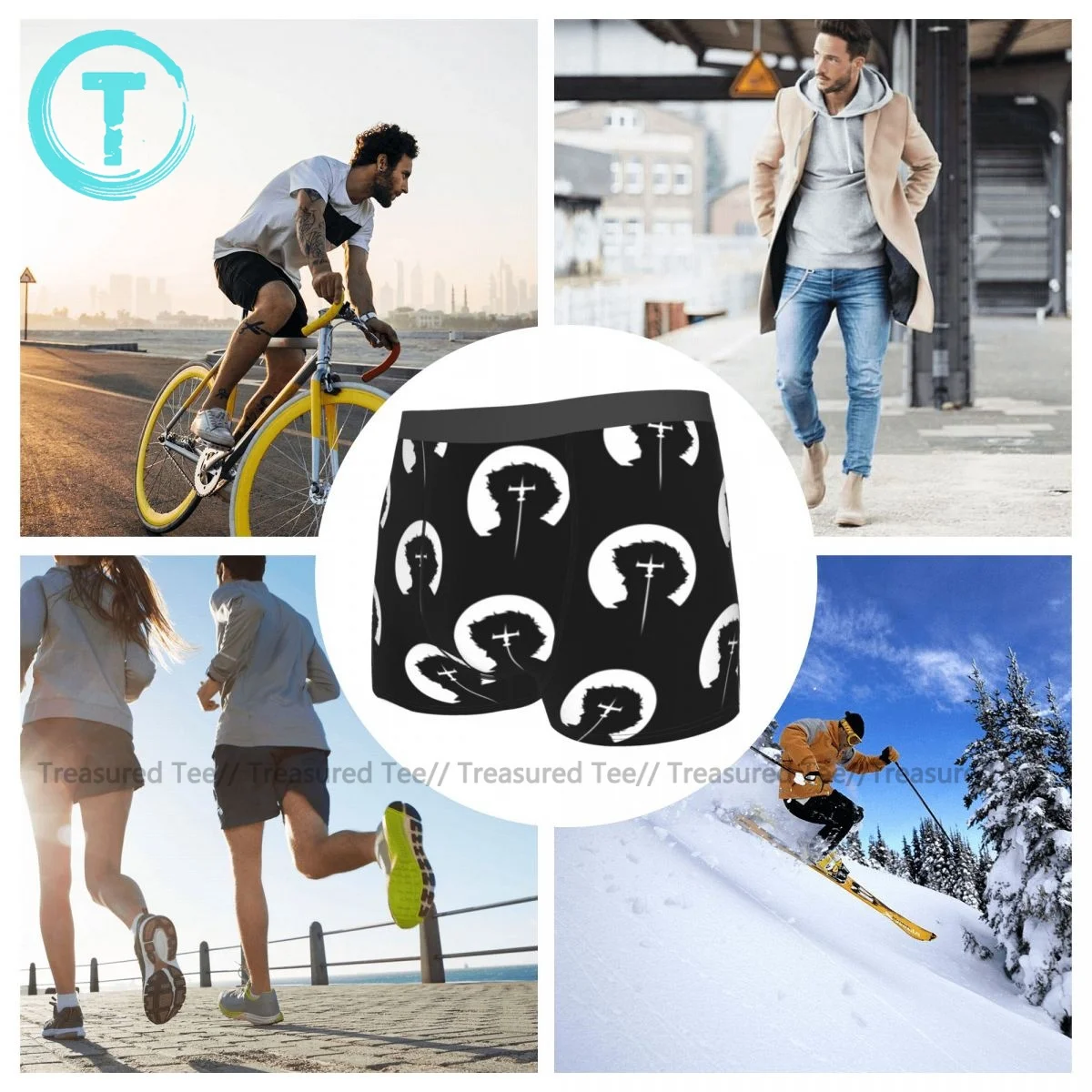 

Manga Underwear Funny Trenky Sublimation Trunk Polyester Pouch Males Boxer Brief