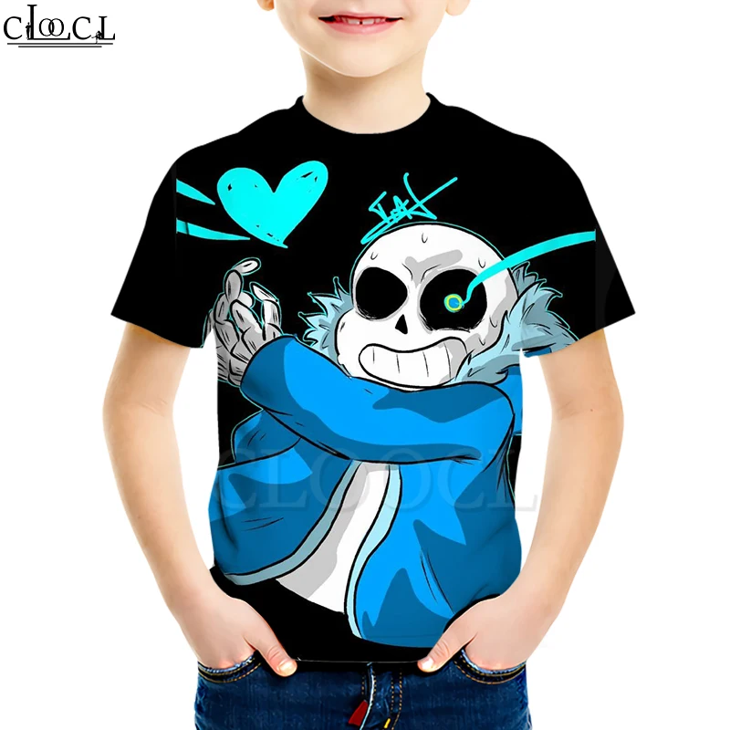 

Child Game Undertale T Shirt Boy Girl 3D Print Creative Clothing Short Sleeve Sweatshirt Casual Naughty Kids Tops Drop Shipping