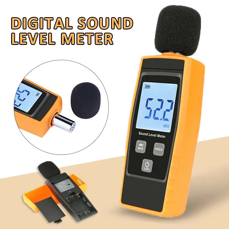 

1Pc Mini Digital Sound Meter Level Meter Noise Decibel Tester 30-130dB Measure Reader Measuring Instrument