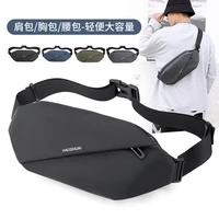 new mens waist bag outdoor running mobile phone bag multifunctional large capacity chest bag leisure one shoulder messenger bag