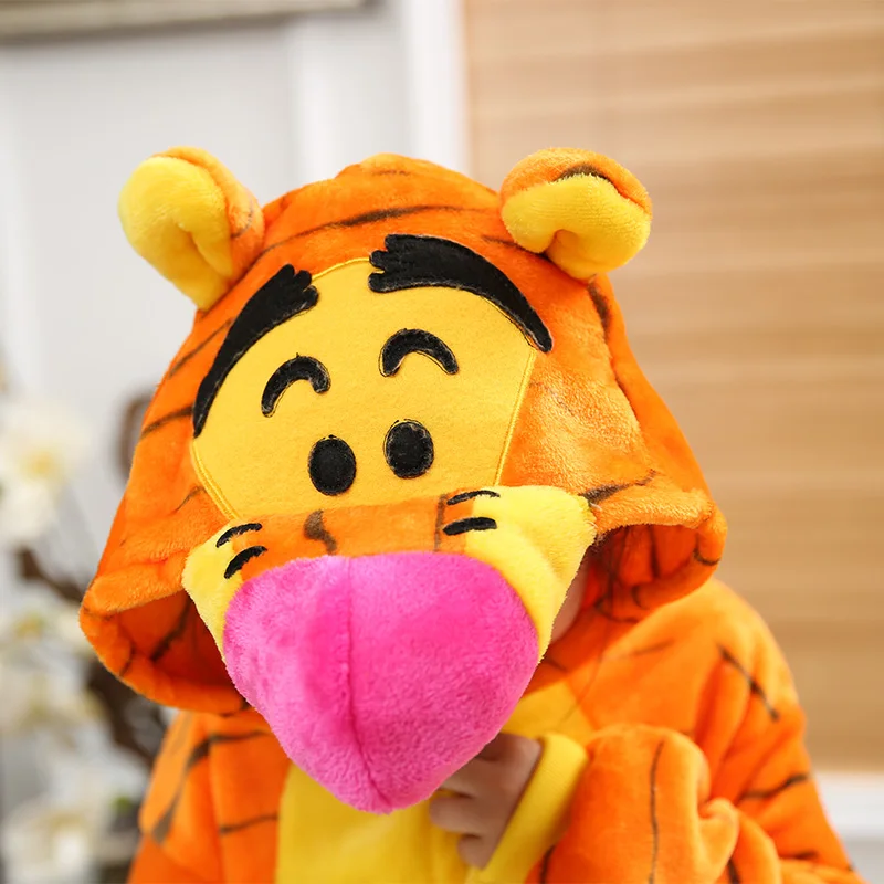 Пижамы Прыжки тигра для детей с изображением животных детские пижамы мальчиков и