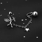 Hfarich длинные серьги-подвески Купидон для женщин, девушки, подарок на день Святого Валентина вечерние вечеринку, шоппинг, женские серьги-гвоздики