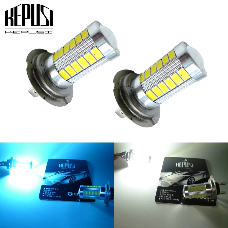

2x H7 LED Fog Light Bulbs Car H7 LED Driving Lamp Auto 12V 6000K White for Hyundai Azera 2006-2015 Genesis 2009-2014 Sonata